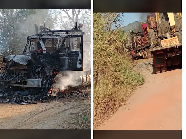 Disidencias estarían detrás de incendios forestales y de dos vehículos en Dagua