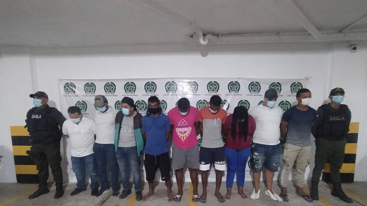 Desmantelan banda dedicada a la extorsión en Barranquilla