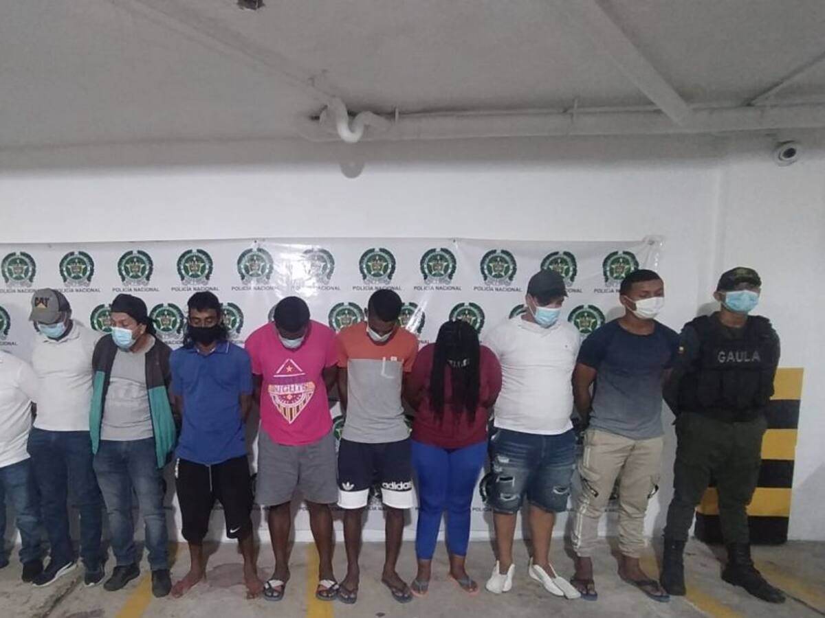 Desmantelan banda dedicada a la extorsión en Barranquilla