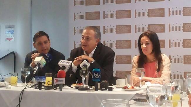 El vicepresidente de la República, el general retirado Óscar Naranjo, desde Medellín . Foto: La W/ Evelyn Ortiz.