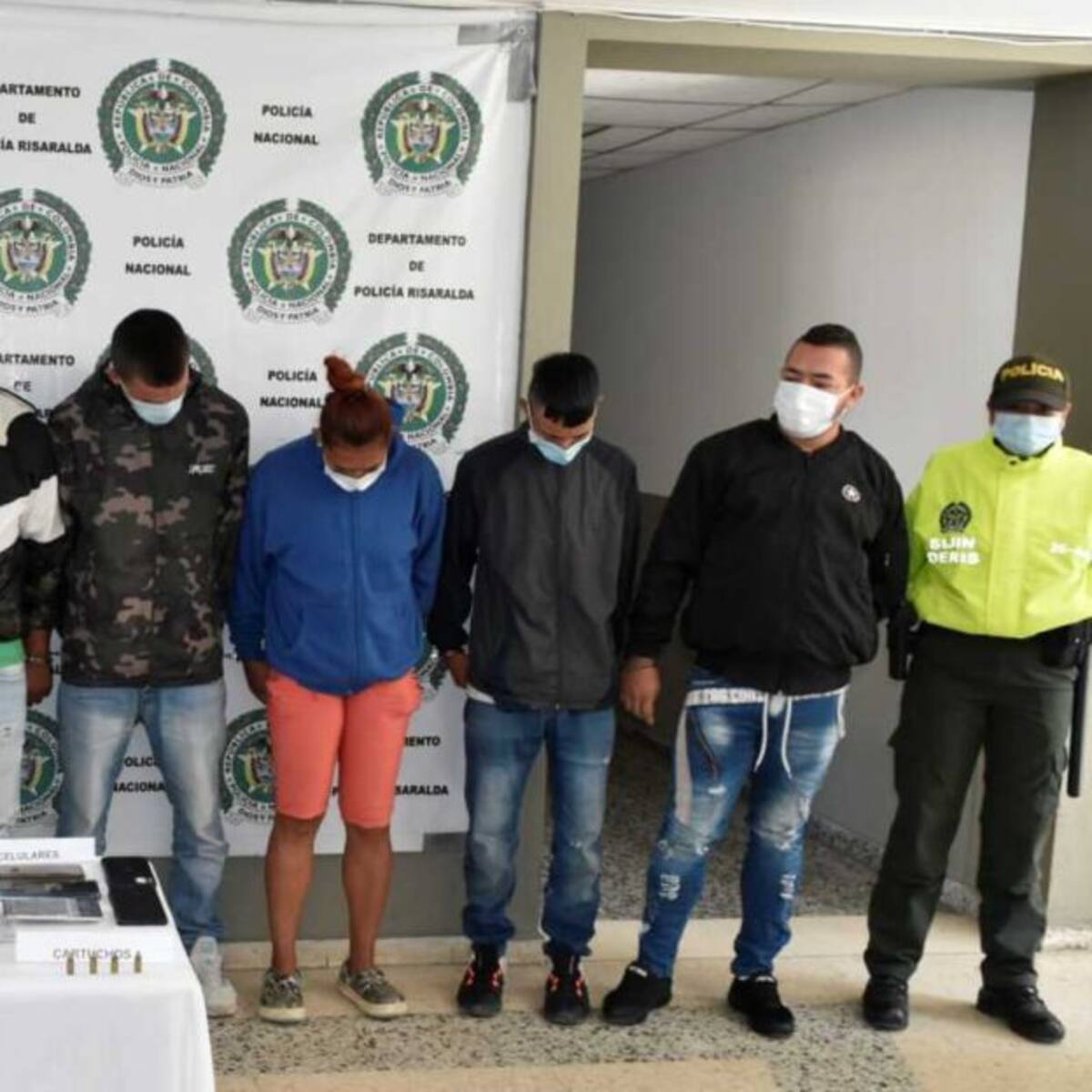Capturan a 7 presuntos integrantes de una banda delincuencial en Risaralda