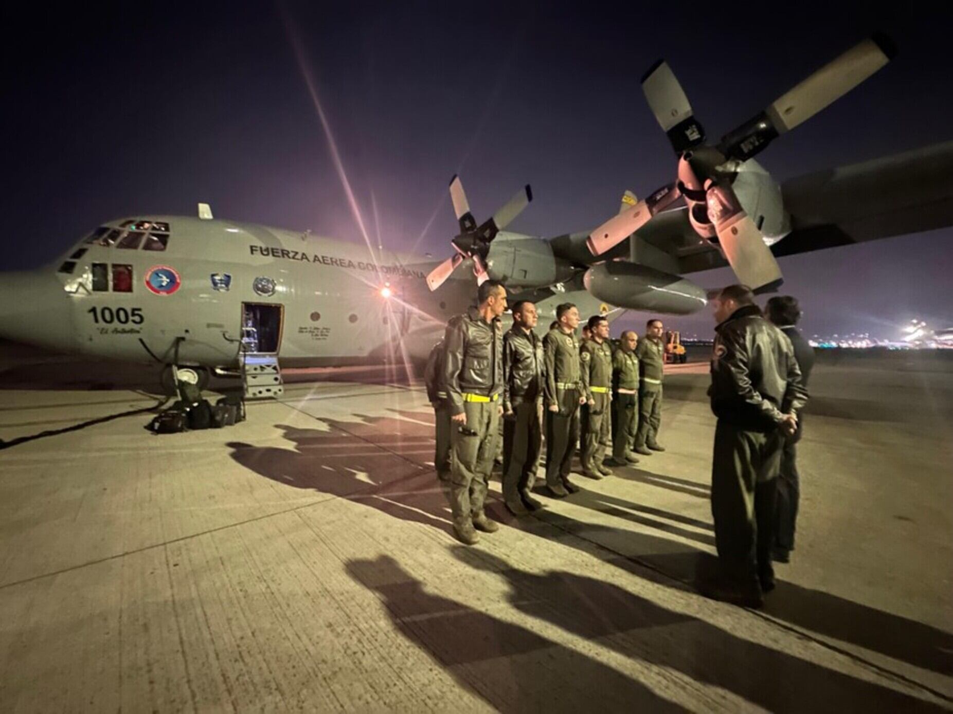 Llegan al país caja donadas por el gobierno peruano para atacar los incendios forestales / Cortesía: Fuerzas Militares de Colombia