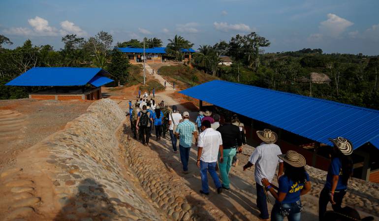 Foto de archivo de una comunidad indígena en el Bajo Cauca.