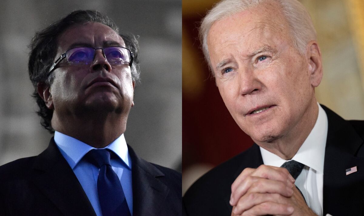 Gustavo Petro y Joe Biden. Foto: Getty Images.