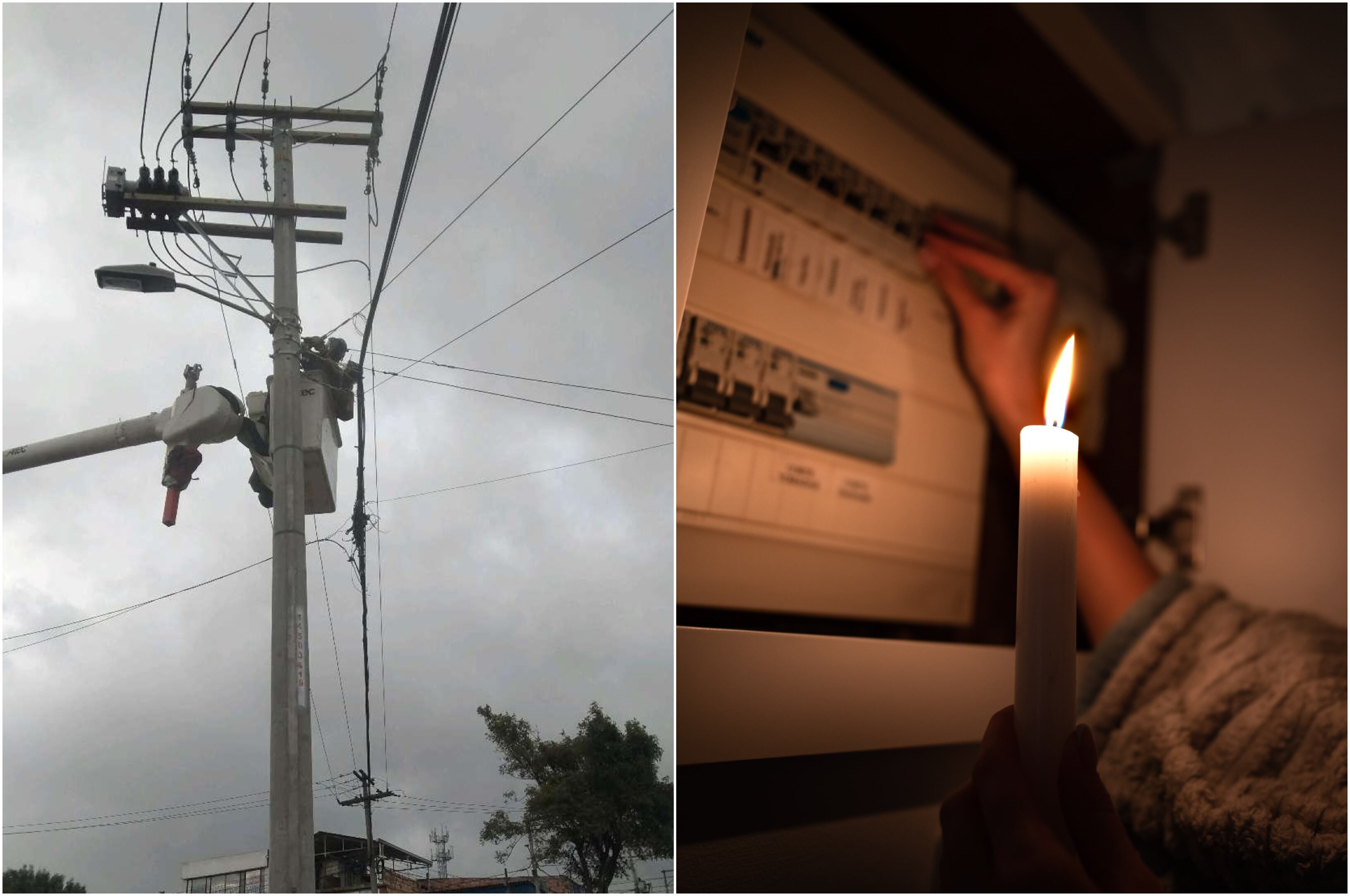 Imágenes de referencia sobre cortes de luz. / Fotos: Colprensa y Getty Images
