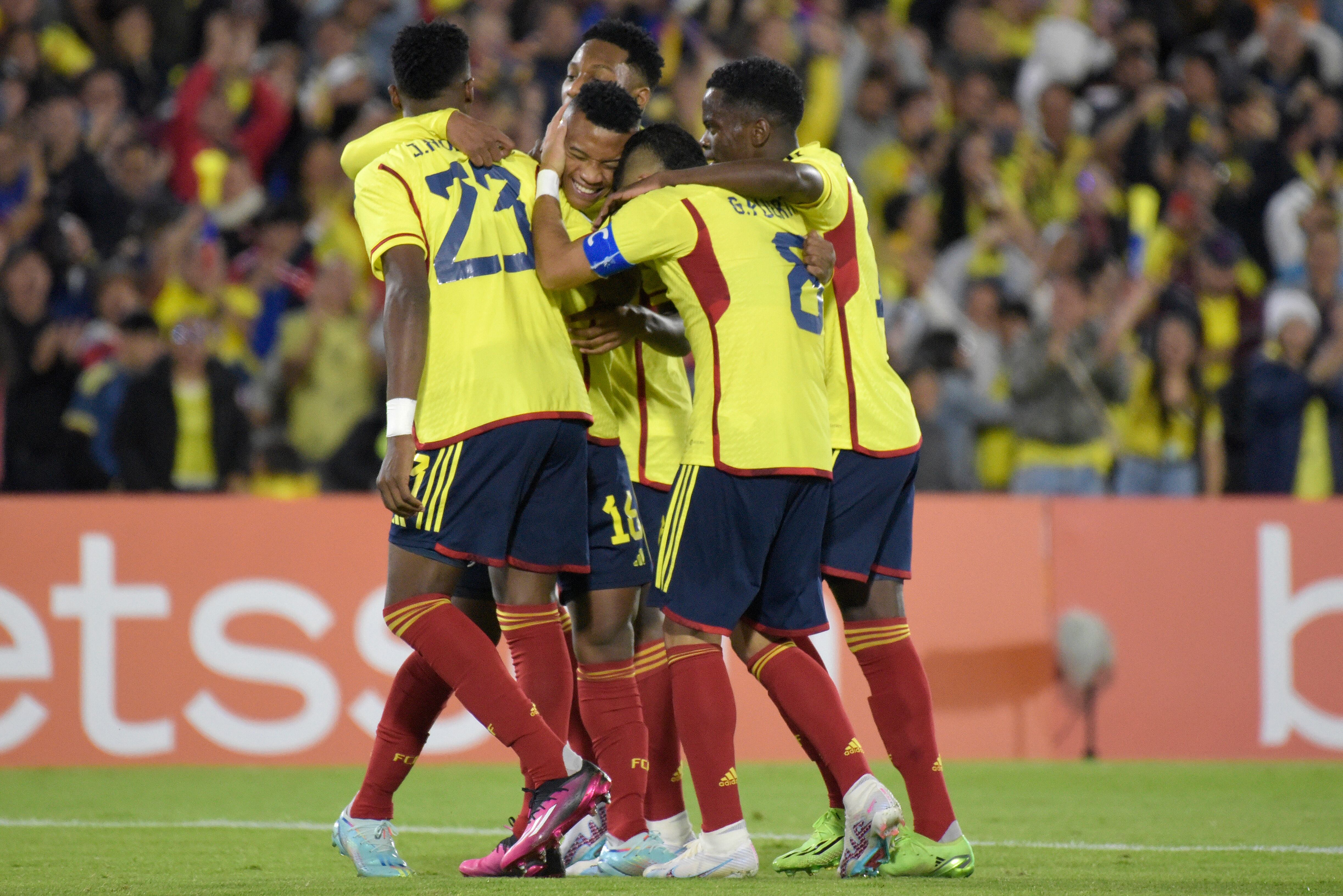 La Selección Colombia Sub-20 se clasificó al Mundial de Indonesia a falta de dos partidos del hexagonal final. (Photo by Guillermo Legaria Schweizer/Getty Images)