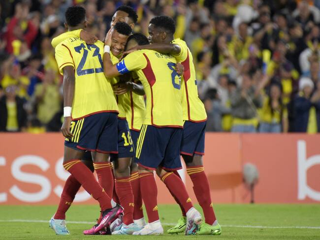 La Selección Colombia Sub-20 se clasificó al Mundial de Indonesia a falta de dos partidos del hexagonal final. (Photo by Guillermo Legaria Schweizer/Getty Images)