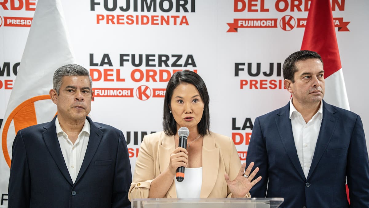 Keiko Fujimori pidió el apoyo de los peruanos para defender la “economía, democracia y libertad”
