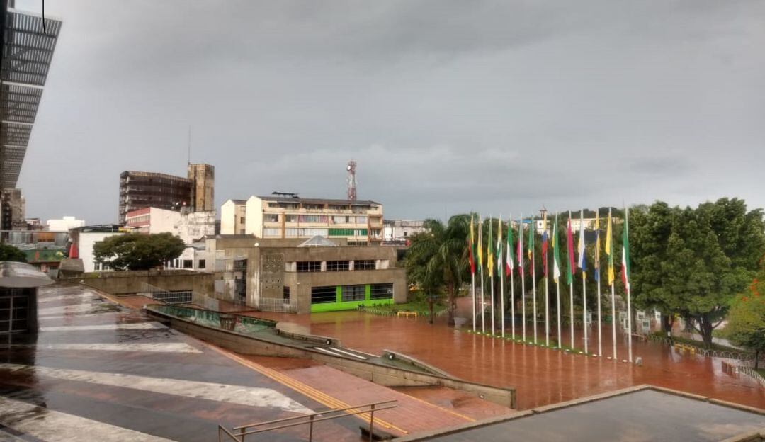 Cielo nublado y pronóstico de lluvias en Armenia