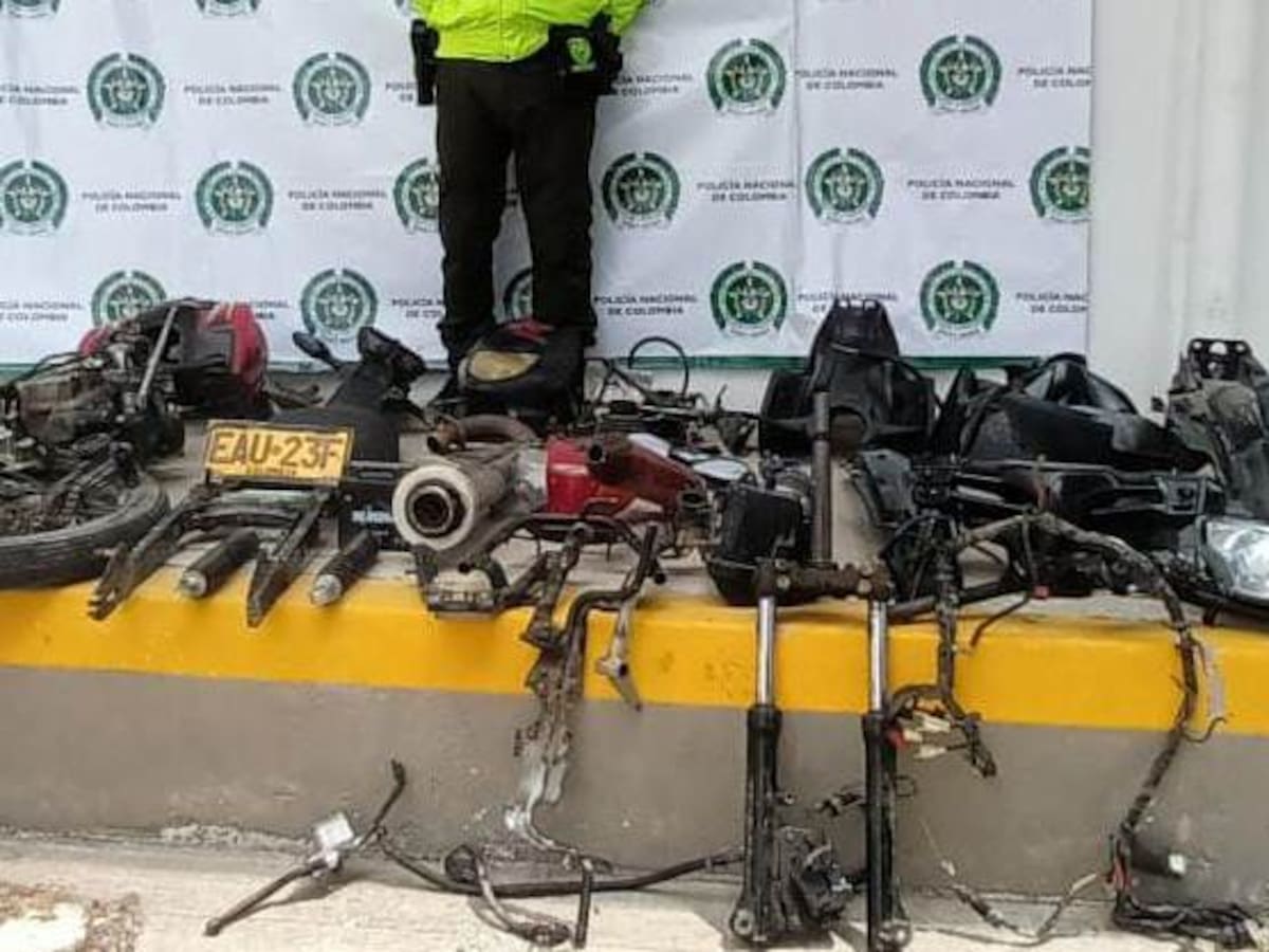 La Policía desmantela un acopio motopartes hurtadas en Morroa (Sucre)