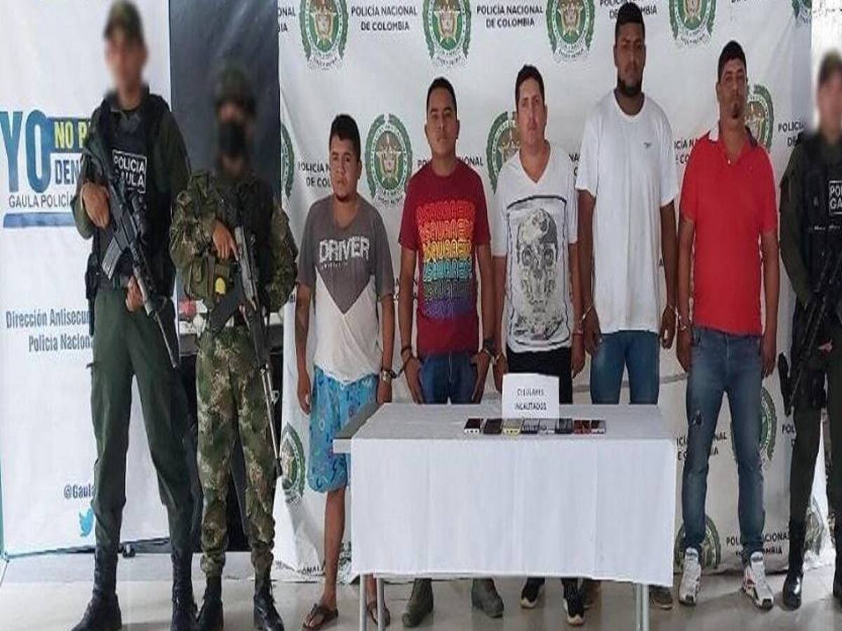 Así fue la operación 'Mojana' en la que cayeron cinco presuntos extorsionistas