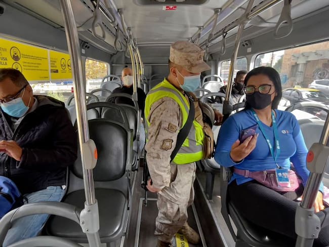 Controles en el transporte público en Chile 