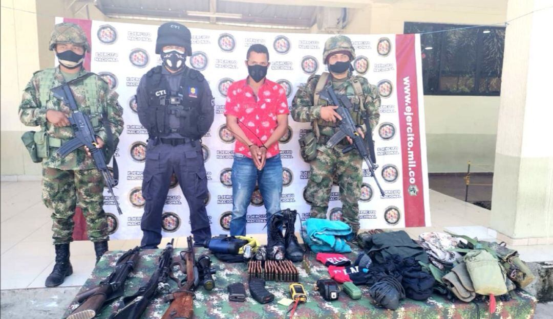 Alias Cascón fue trasladado a Valledupar y puesto a disposición de las autoridades. 