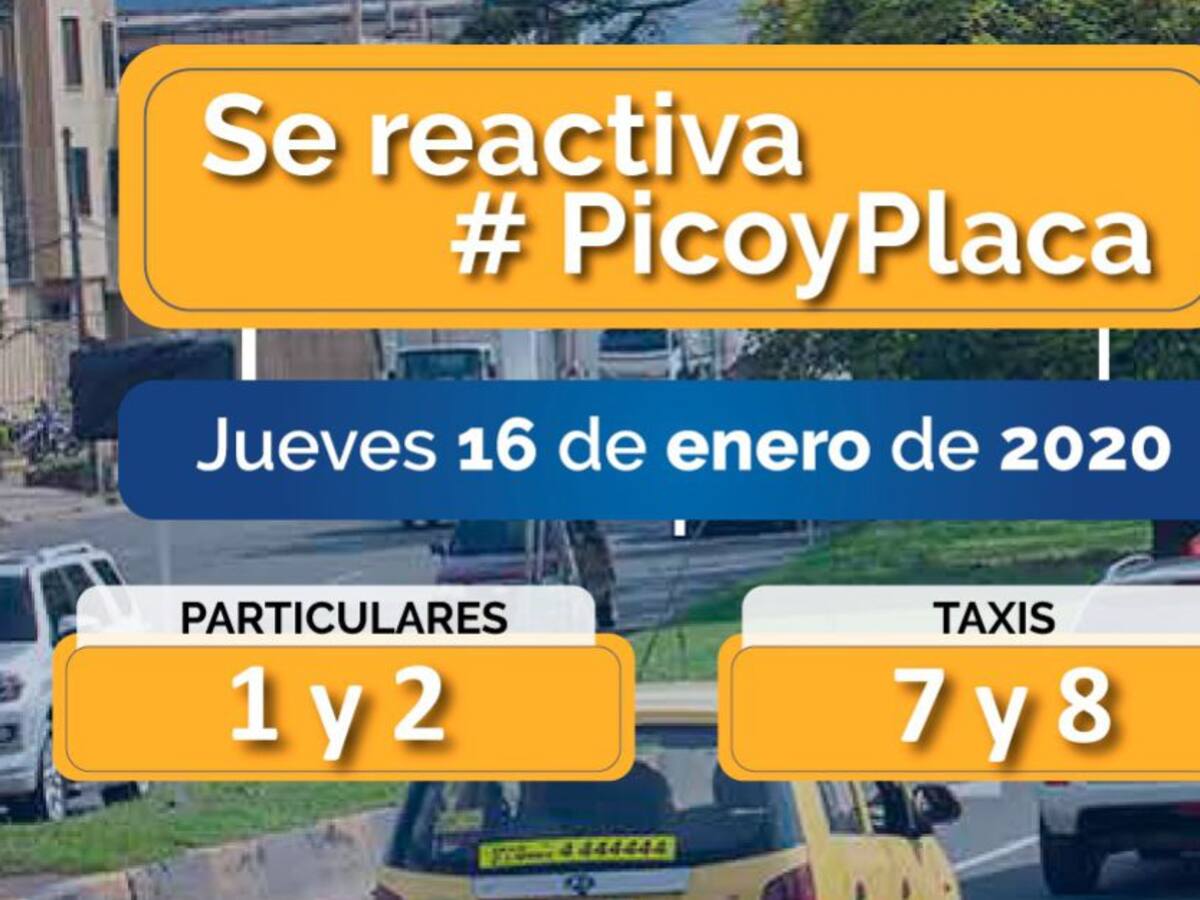 Comenzó a aplicarse el pico y placa en Cali