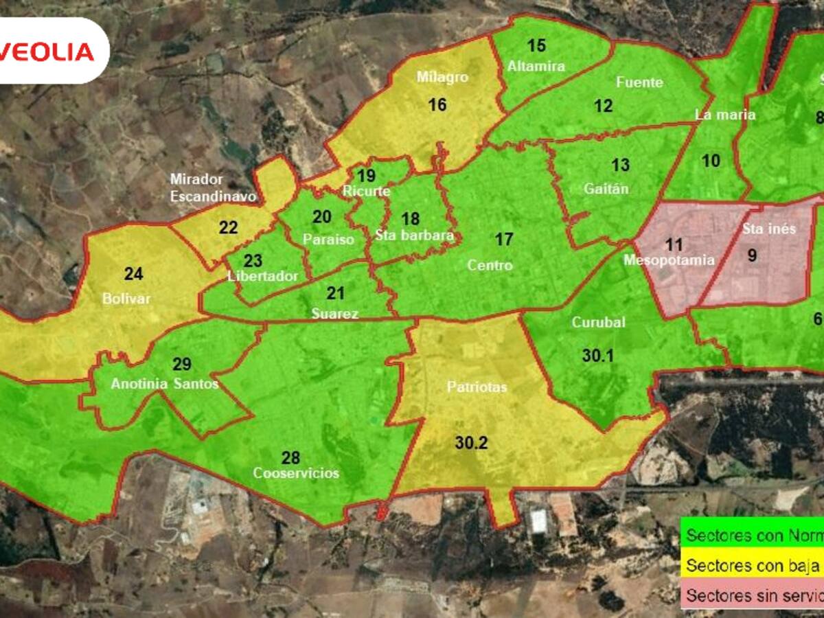 Avances en restablecimiento del servicio de agua en Tunja: 75 % de barrios normalizados