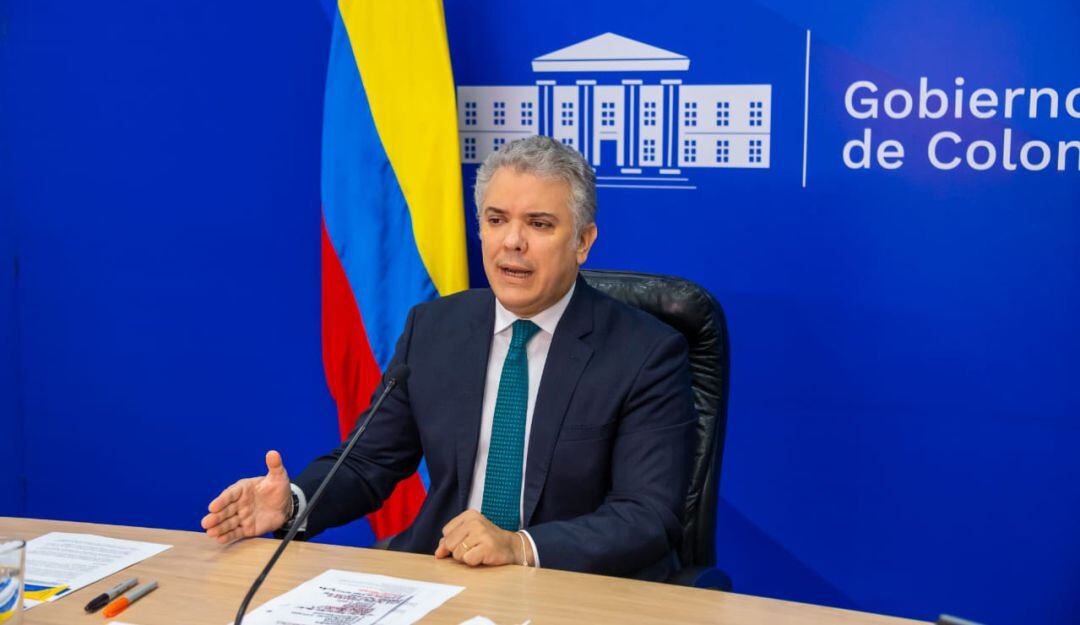 Presidente Iván Duque en la la Conferencia Internacional de Donantes.