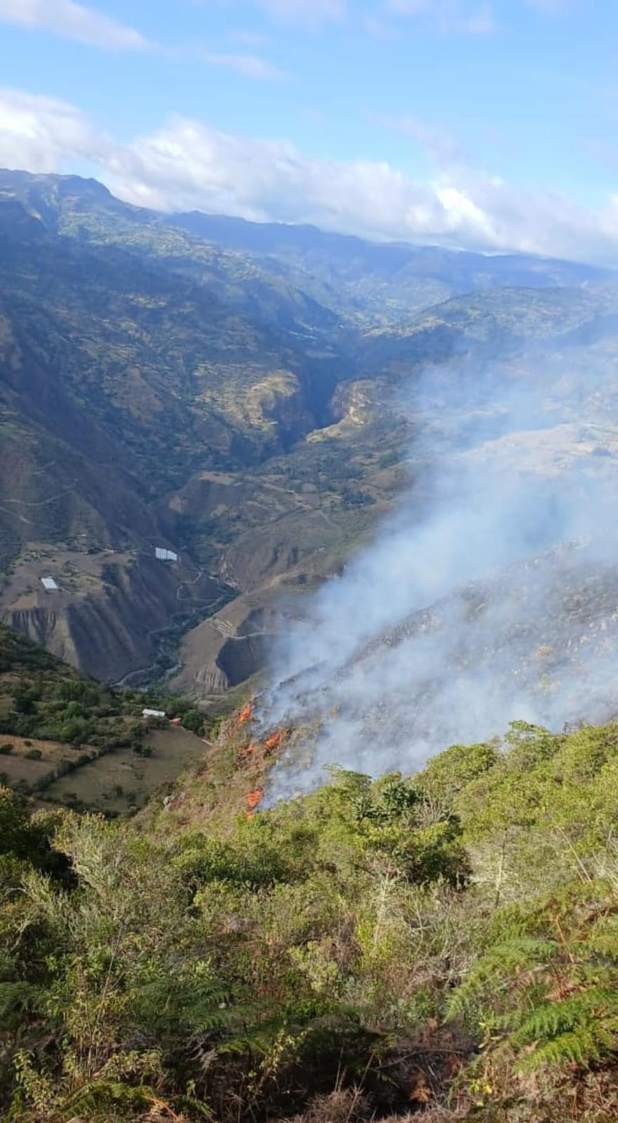 Incendio Guacamayas Boyacá