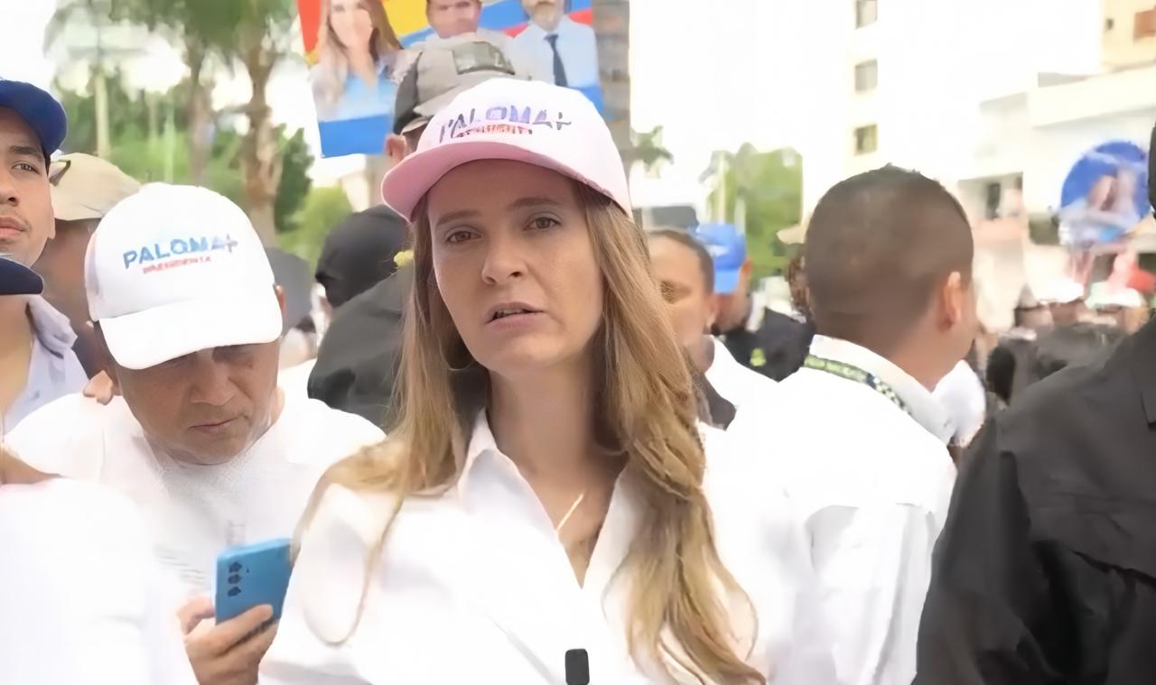 Paloma Valencia en la ciudad de Cali
