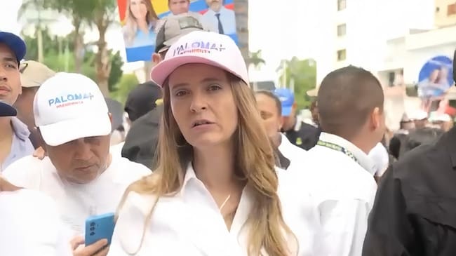 Paloma Valencia en la ciudad de Cali