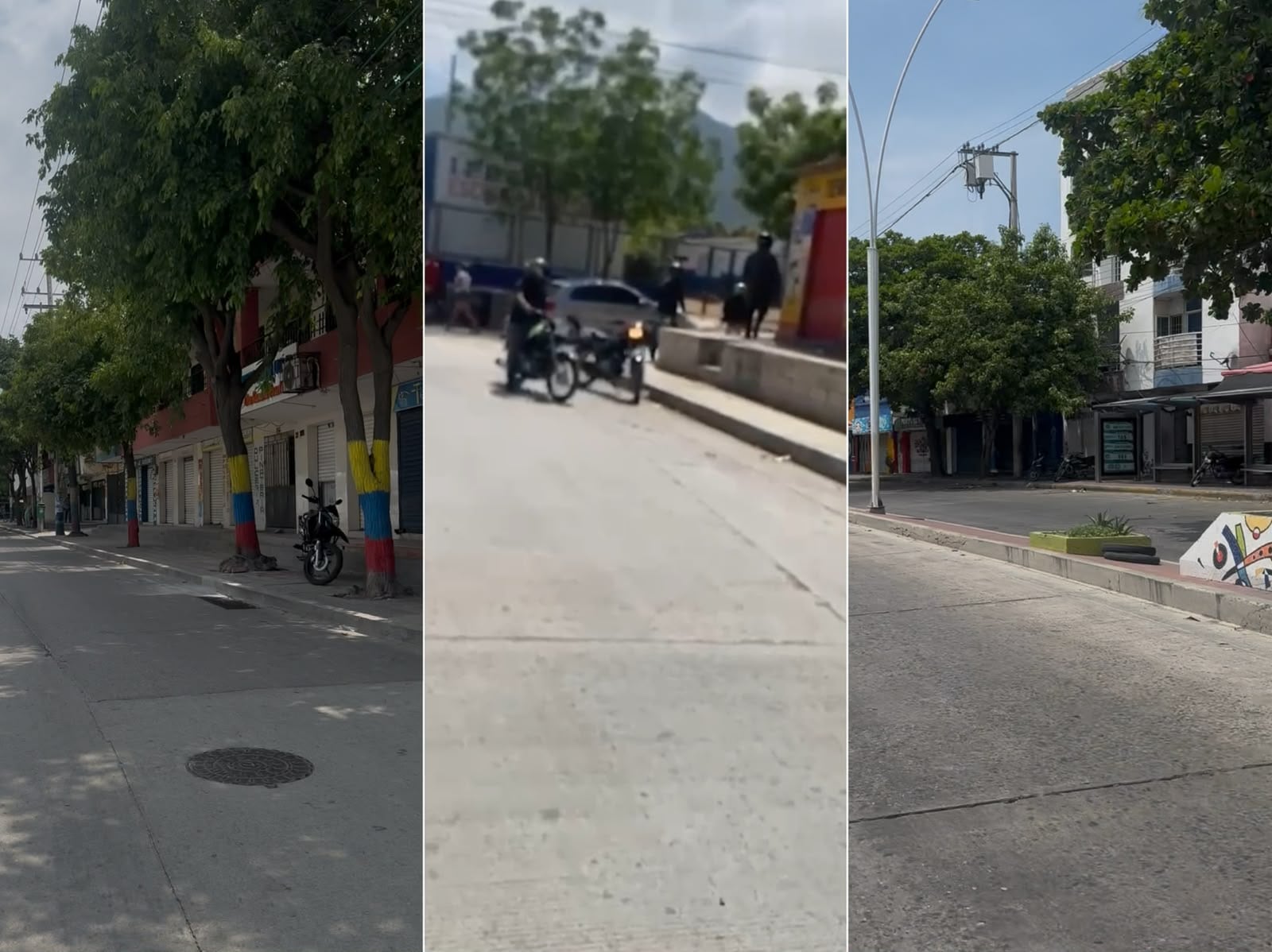 Temor, cierres y transporte afectado mantienen en tensión a Santa Marta tras anuncio de paro armado. Foto: Caracol Radio / Captura de video.