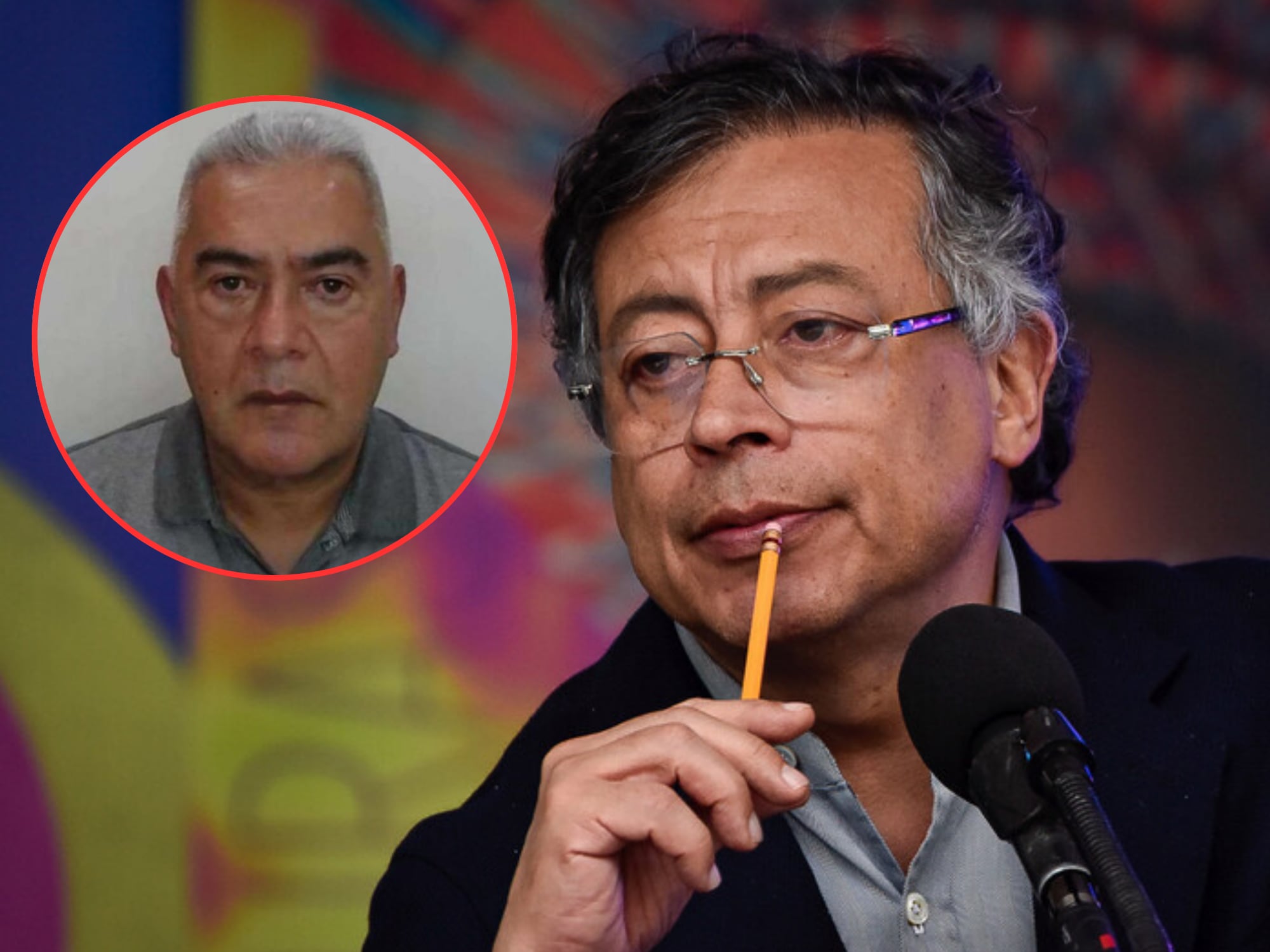 Gustavo Petro y Papá Pitufo. Fotos: Getty Images y suministrada.