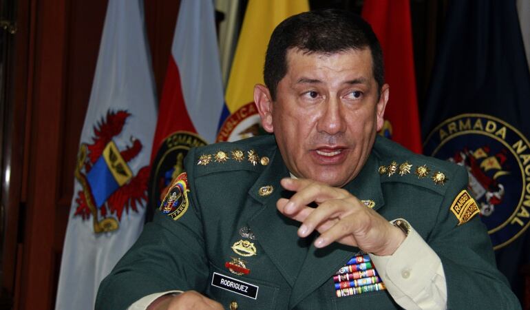 Comandante de las Fuerzas Militares, general Juan Pablo Rodríguez.