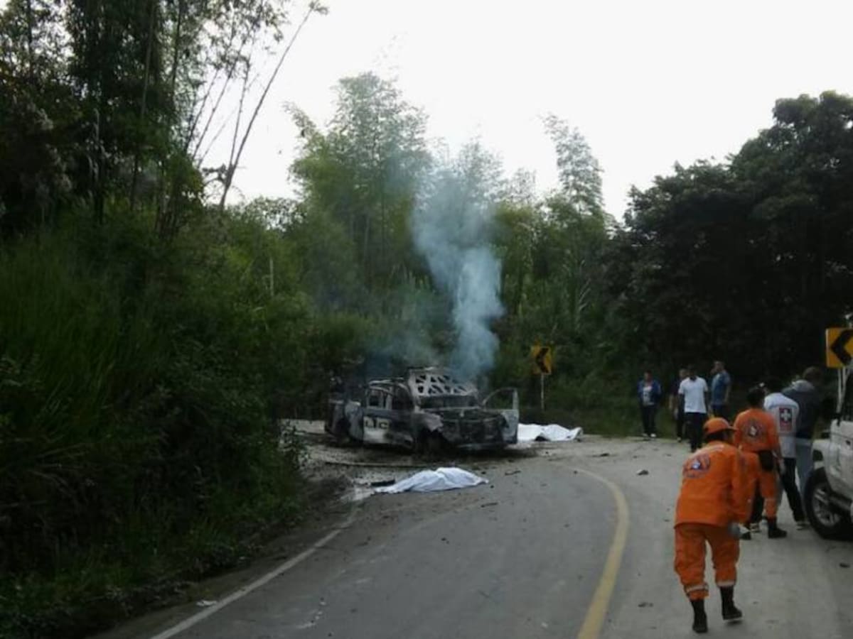 Del Valle era uno de los policías asesinados en Caldono