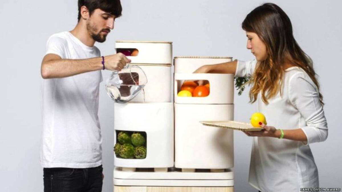 Oltu promete ofrecer más espacio para almacenar frutas y vegetales. Esta invención española aprovecha el exceso de calor generado detrás del refrigerador para dar energía a cuatro áreas que pueden regularse: frío o tibio, mojado o seco.