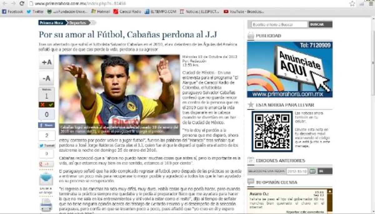 Medios de comunicación de México, España, Ecuador reseñaron la entrevista que El Alargue le hizo al paraguayo.