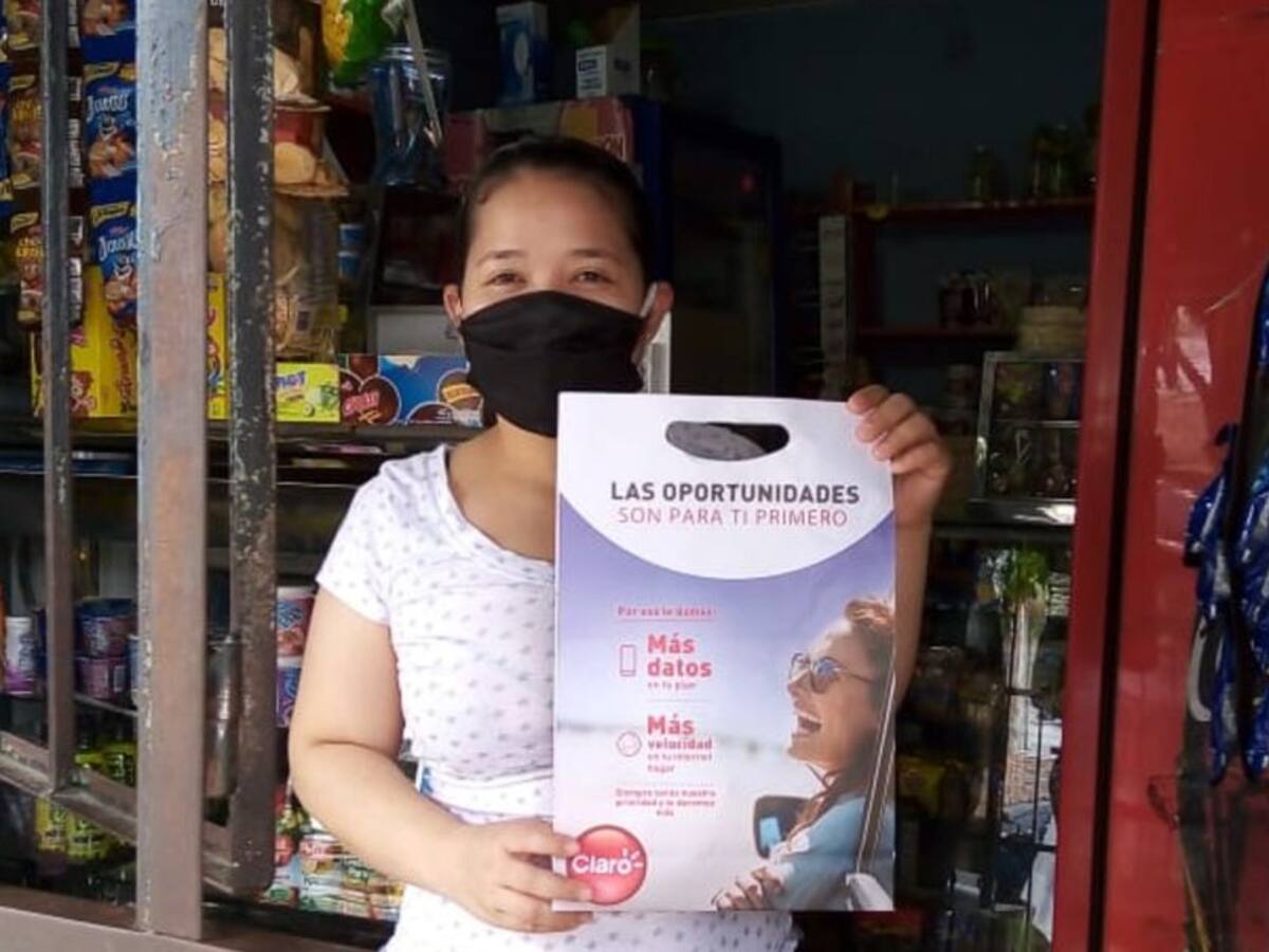 Claro entregará kits de protección a 2.500 tenderos de Medellín