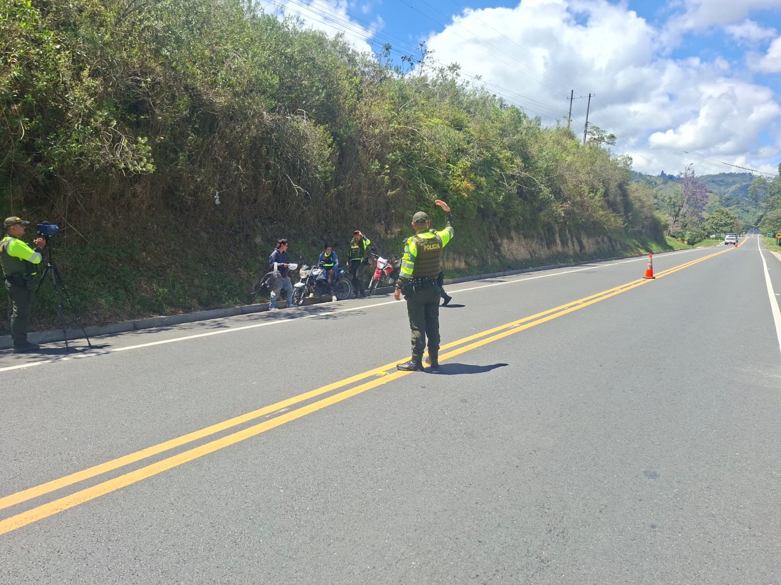 Controles viales del Plan Freno en el Huila. Foto Seccional de Tránsito y Transporte.
