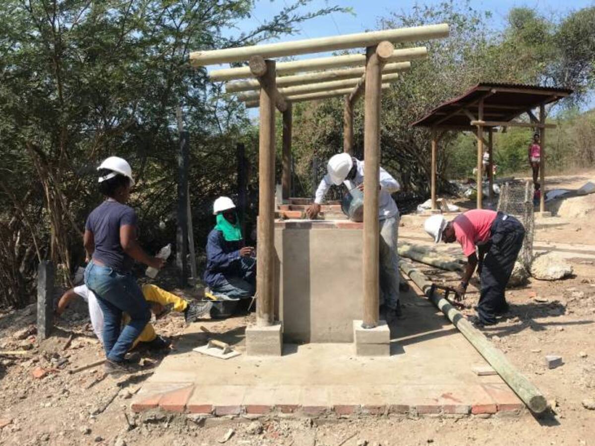 ETCAR construye lavaderos comunitarios en Bocachica en Cartagena