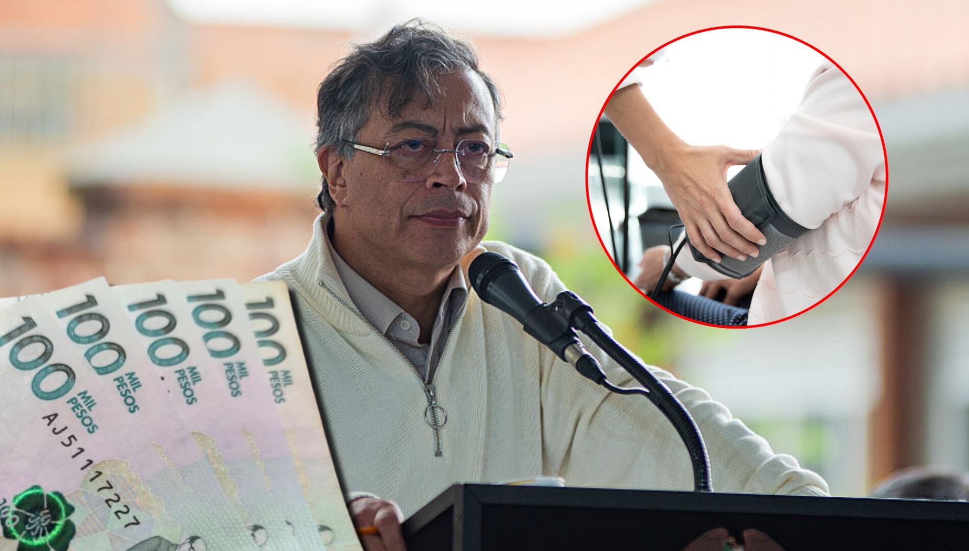 Gustavo Petro, salud y dinero Colombia. Foto: (Photo by Sebastian Barros/NurPhoto via Getty Images) / Getty Images