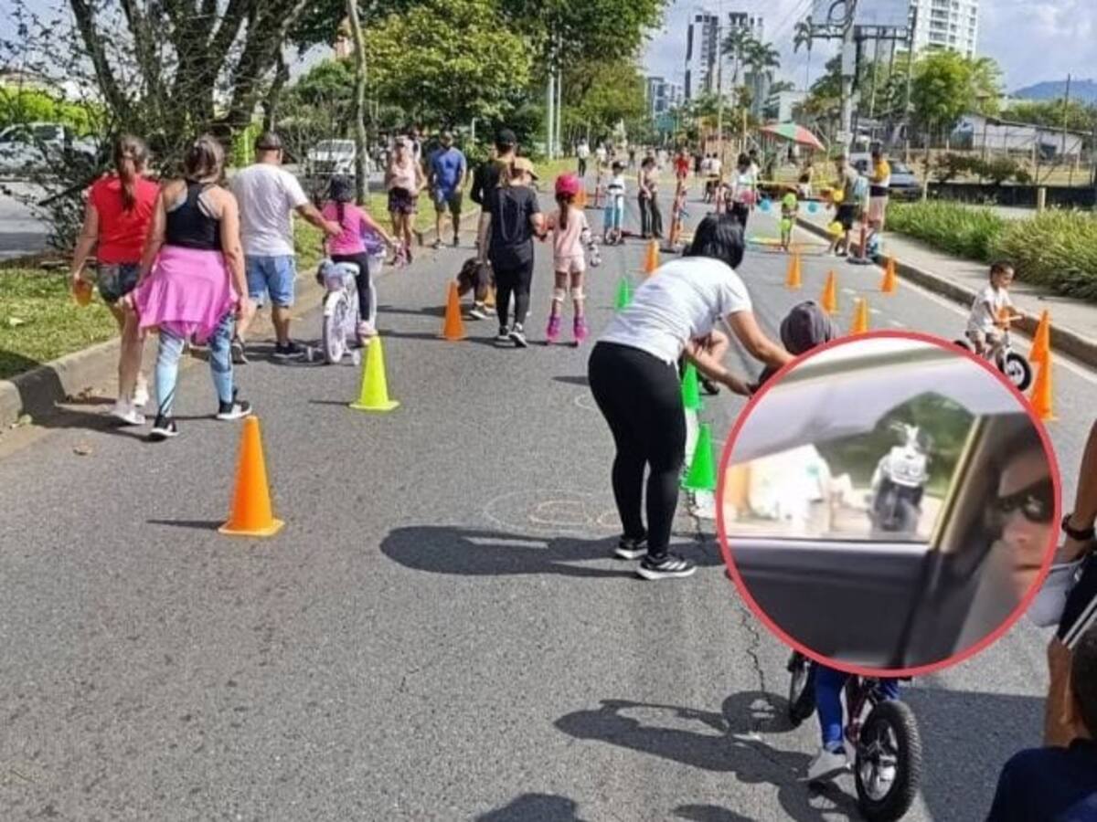 Sorprenden a un taxista en aparente estado de embriaguez en medio de ciclovia en Armenia