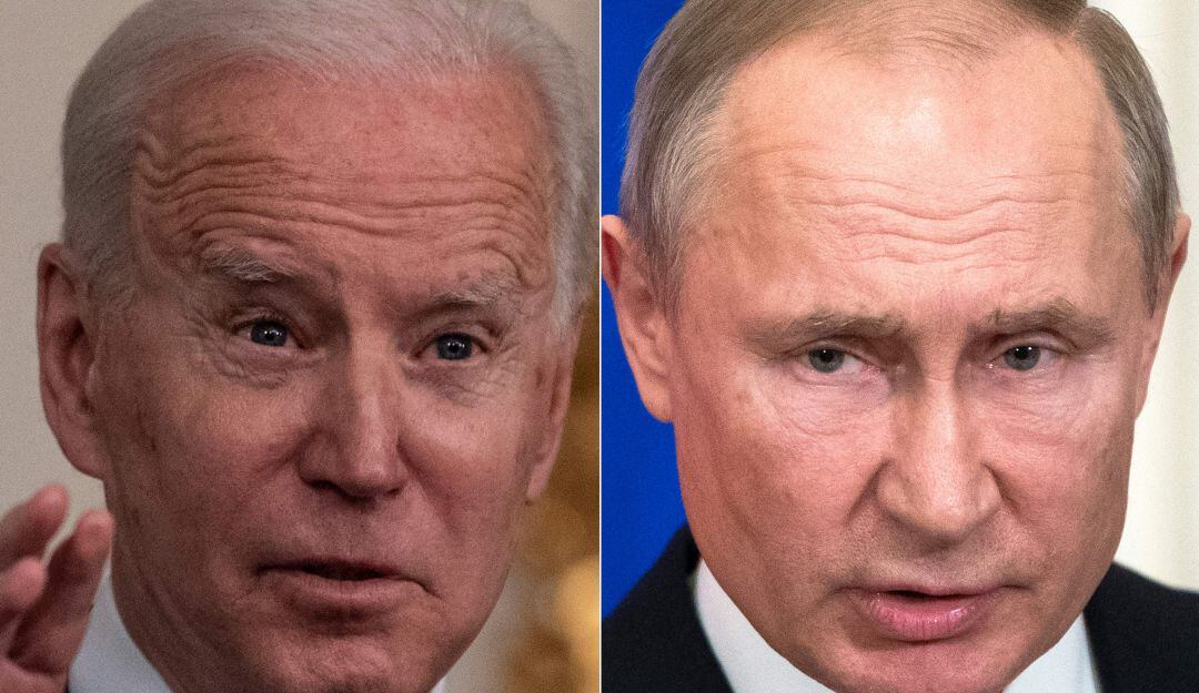 Joe Biden y Vladimir Putin 