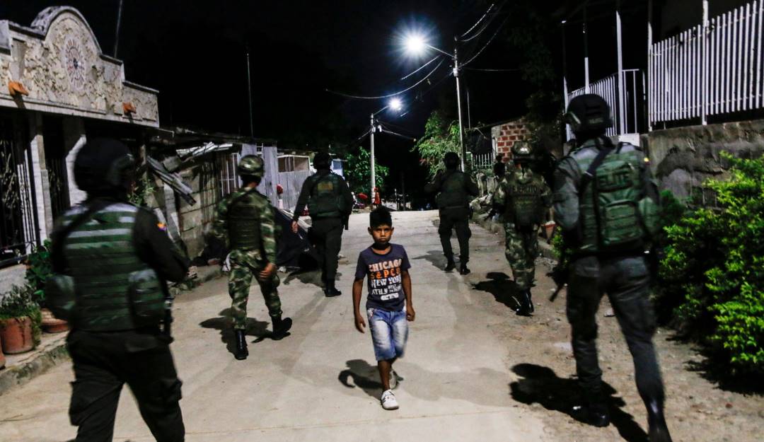 Patrullas militares de soldados colombianos en la frontera con Venezuela.           Foto: Getty 