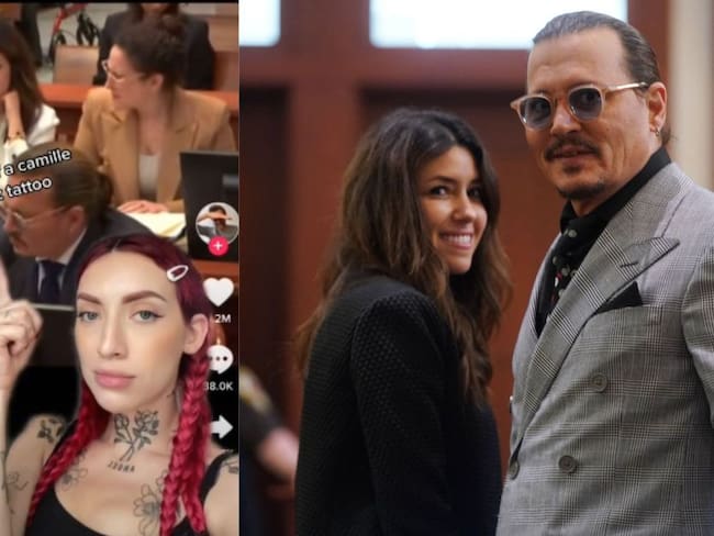 Tiktoker se tatuó el rostro de Camille Vasquez, abogada de Johnny Depp