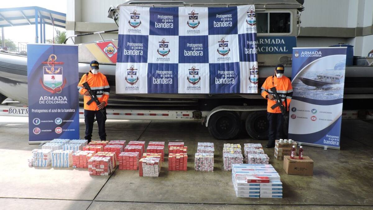 Armada incautó mercancía de contrabando avaluada en 240 millones de pesos
