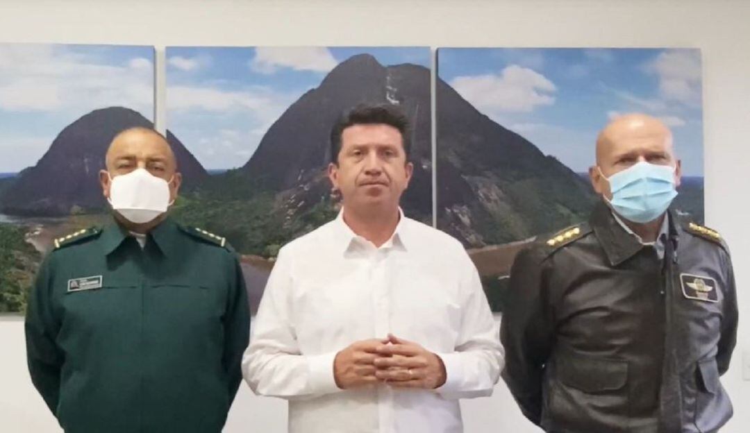 Ministro Diego Molano y la cúpula militar. 