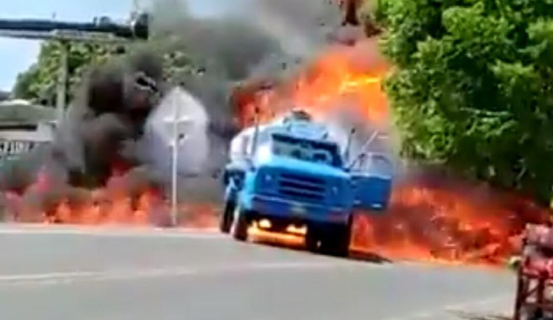 Incendio en Maicao, La Guajira