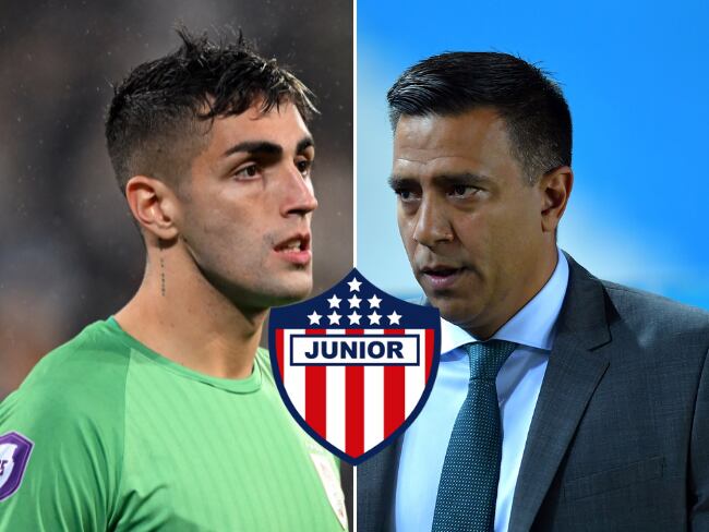 Santiago Mele y César Farías en Junior de Barranquilla / Getty Images