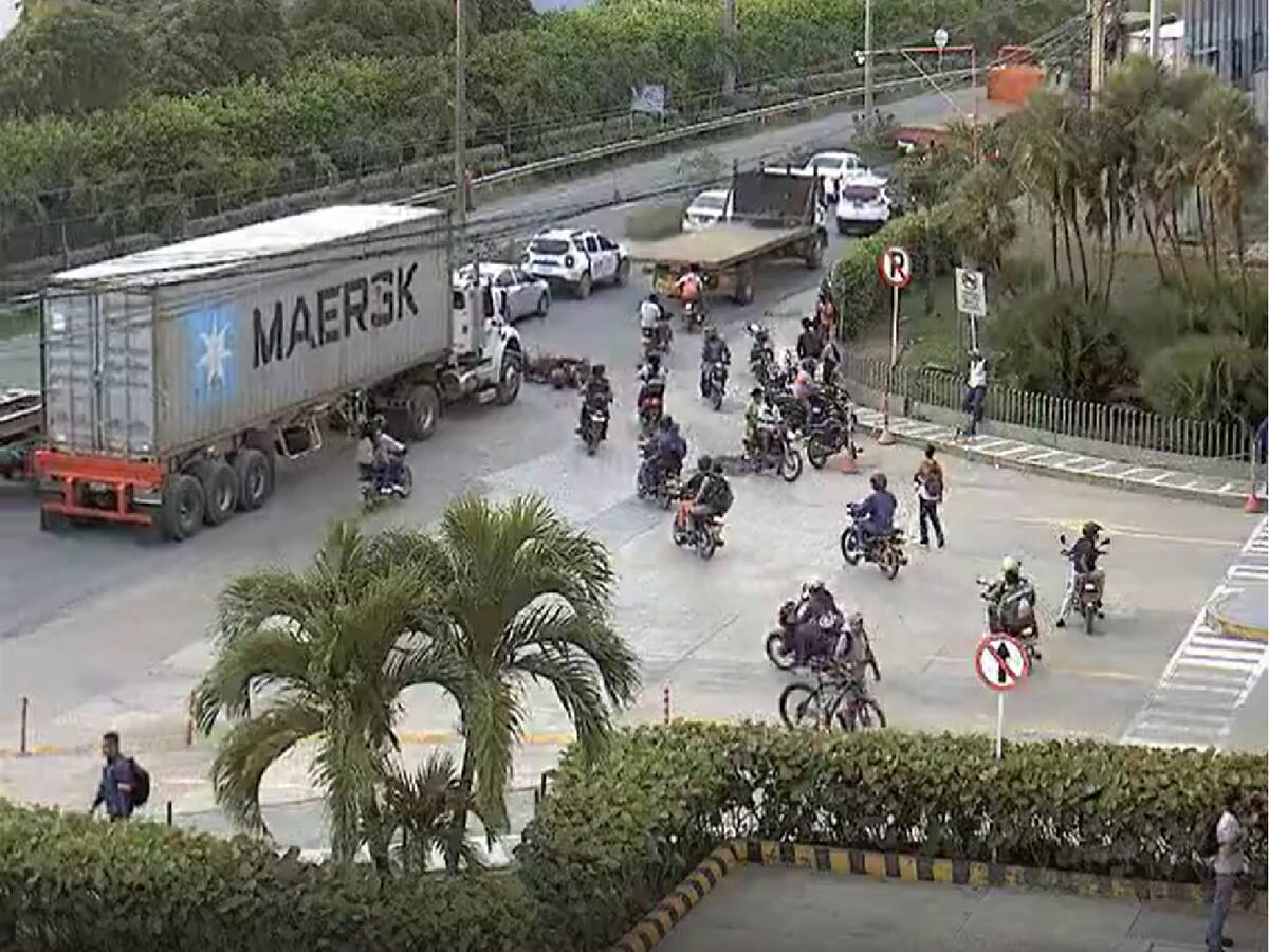 Motociclista resultó con graves heridas por accidente de tránsito en Mamonal