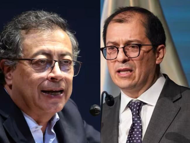 Francisco Barbosa y Gustavo Petro