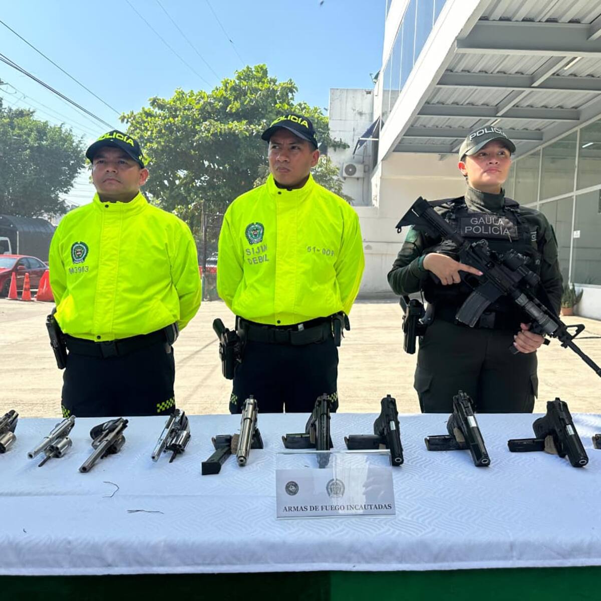 Ofensiva policial en Bolívar: incautan 10 armas de fuego en operativos contra la delincuencia