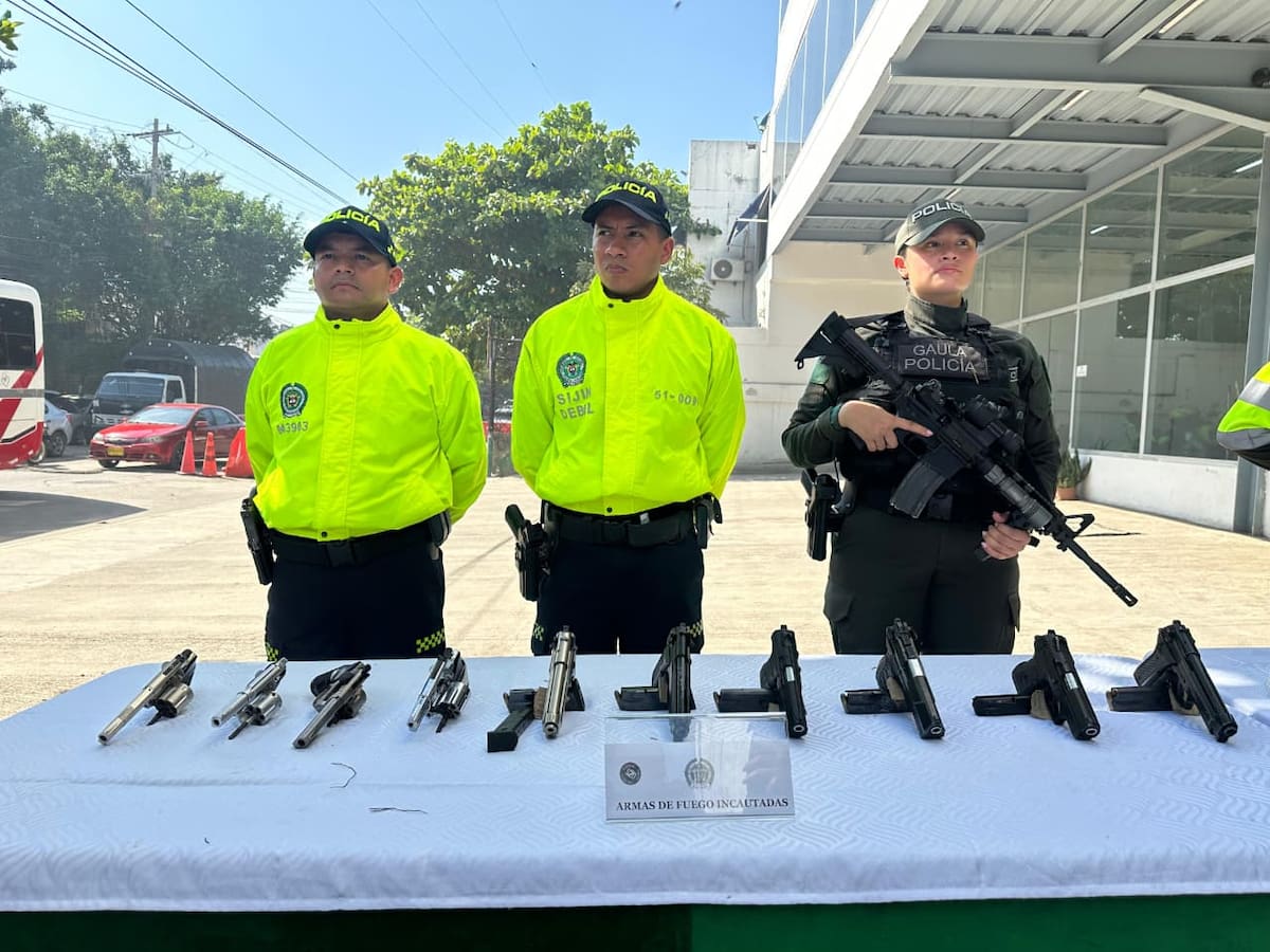 Ofensiva policial en Bolívar: incautan 10 armas de fuego en operativos contra la delincuencia