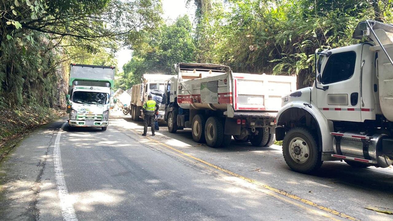 Vía Medellín Bogotá / Foto Policía de carreteras