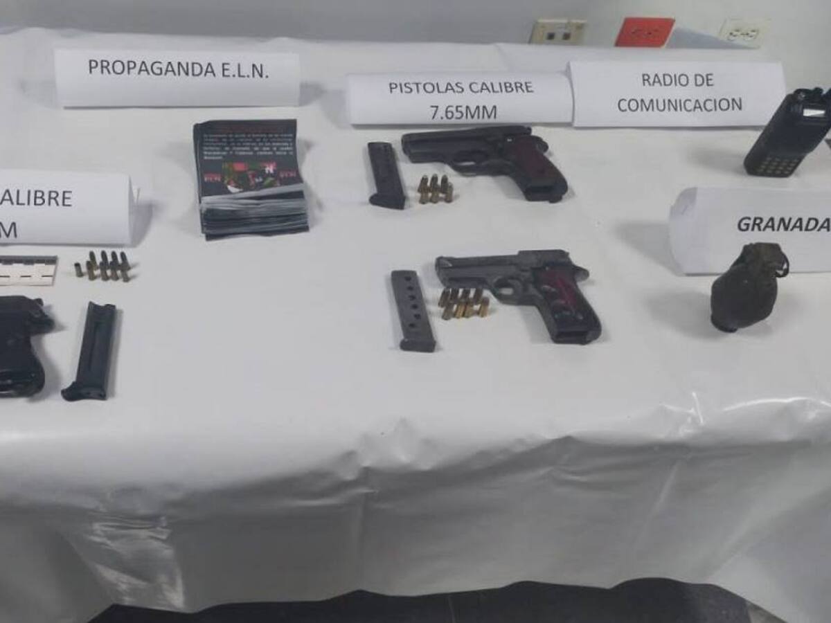 Fue capturado en Caldas alias 'Diablito', presunto cabecilla del ELN