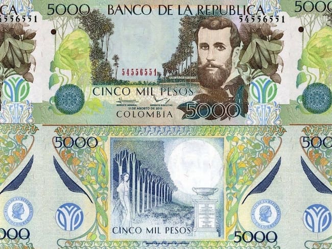 Billete de 5.000 // Foto: Banco de la República