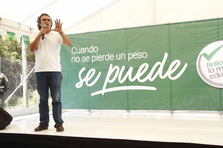 Sergio Fajardo, ex gobernador de Antioquia. 