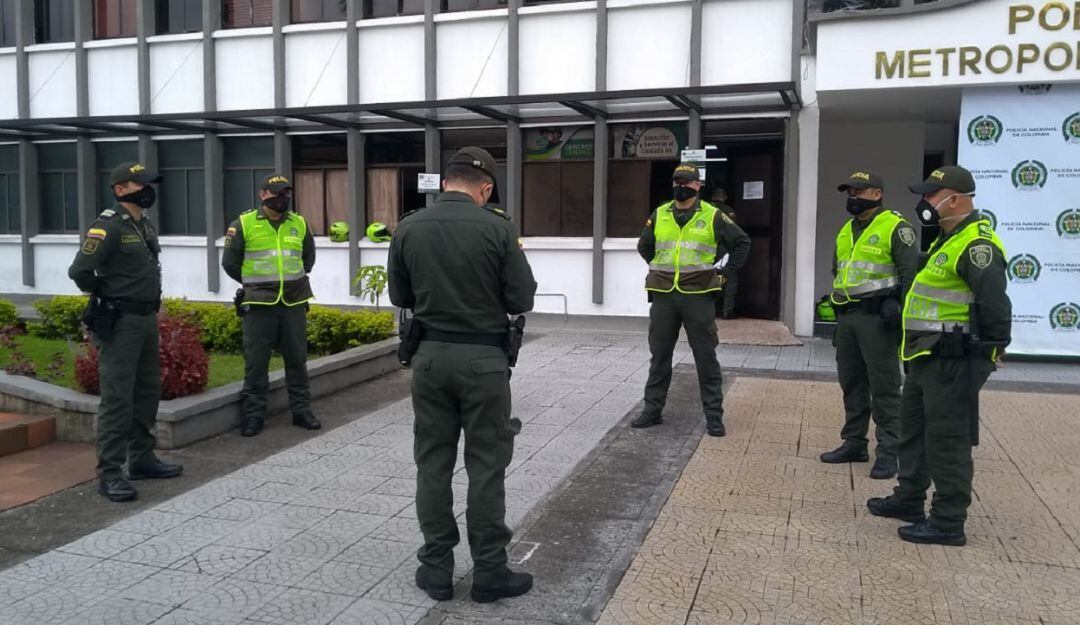 Integrantes del grupo de Protección a la Mujer, Familia y Género de la Policía Metropolitana